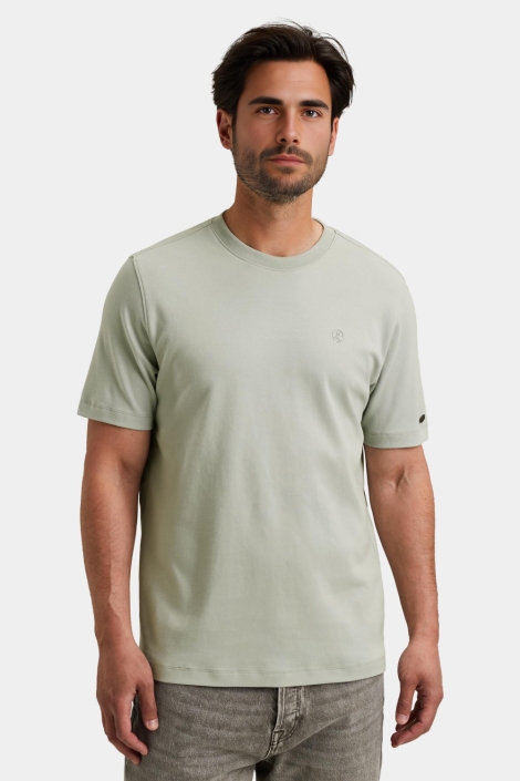 Cast Iron short sleeve r-neck regular fit in